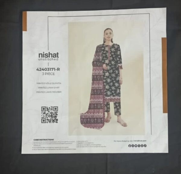 Nishat 42403171-R 3 Piece Unstiched